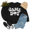 thumbnail image 2 of Game Day Basketball Sweatshirt School Sports Shirt for Mom Basketball Lover Black Large, 2 of 6