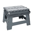 thumbnail image 4 of Simplify Striped Folding Step Stool with Handle, 4 of 4