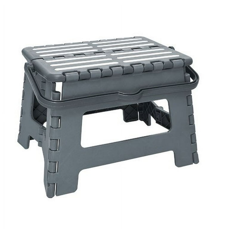 Simplify Striped Folding Step Stool with Handle Walmart
