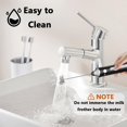 thumbnail image 4 of Milk Frother ,Handheld Electric Foam Maker, Waterproof Detachable 3-Speed Adjustable Drink Mixer & Milk Foamer with 3 Stainless Steel Whisks for Lattes, （black26*3cm）, 4 of 5