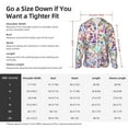 thumbnail image 6 of Picia Colorful Watercolor Dots Women's Men's UPF 50+ Sun Protection Hoodie Shirt Long Sleeve SPF Fishing Outdoor UV Hiking Lightweight Shirts-Large, 6 of 9