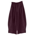 thumbnail image 5 of Red Wide Leg Sweatpants Women Corduroy Barrel Pants Wide Leg Vintage Mid Baggy Pants Fashion Clothing, 5 of 5