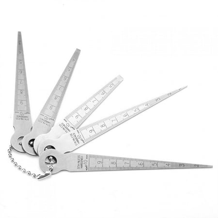 

Ldyso Feeler Measuring Tool Stainless Steel Tapered Ruler Aperture Gauge Hole Ruler
