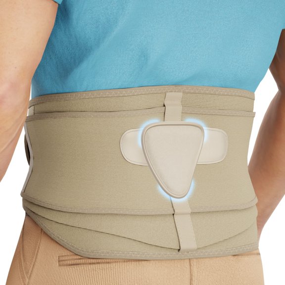 Faja lumbar Modvel para hombres y mujeres: cinturón de soporte lumbar para aliviar el dolor de hernia discal, ciática y escoliosis. Faja de compresión lumbar. Apto para FSA/HSA.