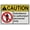 Warning Sign 1, variant on Industrial Caution Sign Authorized Personnel Only Sign (No admittance Authorized personnel only) 8 in" x 12 in" UV Resistant Indoor Outdoor Workplace Industrial Caution Warning Sign