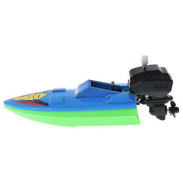Barco De Cuerda De Plástico Para Niños – Juguete De Baño Rápido, Flotante Y Reutilizable, Color Aleatorio (16 Cm)