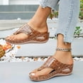 thumbnail image 7 of ibiyuan Cute Flip Flops for Women Black Thong Sandals Non- Rubber Sole Summer Slippers Dressy Orthofeet Shoes for Women, 7 of 7