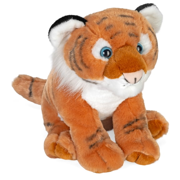 Wild Republic Cuddlekins Adult Tiger, Stuffed Animal, 12 Inches, Plush Toy, Fill is Spun Recycled Water Bottles