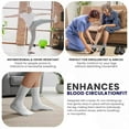 thumbnail image 3 of GERVRA Diabetic Socks for Men & Women – 9 Pack Non-Binding Extra Wide Top, Cotton Blend Crew Socks for Swollen Feet (13-15, Grey), 3 of 6