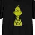 thumbnail image 2 of The Grinch Menacing Smile Adult Black Crew Neck Short Sleeve T-shirt-6XL, 2 of 7