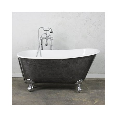 penhaglion the easby 57'' l x 29'' w clawfoot soaking bathtub