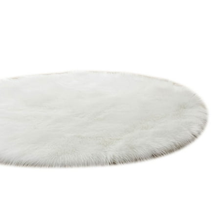Soft Artificial Deerskin Rug Chair Cover Bedroom Mat Artificial Warm Hairy Carpet Seat  Warm