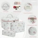 thumbnail image 3 of Bolsa de maquillaje Honitty, bolsa de cosméticos acolchada con estampado floral, conjunto de algodón, 3 of 6