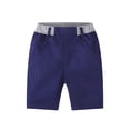thumbnail image 2 of Cethrio Kids Boys Cargo Shorts, Cotton Athletic Elastic Waist 2025 Summer Shorts Navy Size 5-6 T, 2 of 4