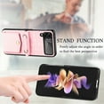 thumbnail image 3 of TECH CIRCLE For Samsung Galaxy Z Flip 4 Case,Slim Fit PU Leather Shockproof Protective Cover with Card Slot Shoulder Strap Case for Samsung Z Flip 4 6.7 inch 2022,Pink, 3 of 9