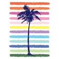 thumbnail image 2 of McCully, Jennifer 15x18 White Modern Wood Framed Museum Art Print Titled - Rainbow Palm Tree, 2 of 4