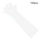thumbnail image 1 of Guantes desechables de brazo largo, guantes de película plástica para cocinar y limpiar la granja, 100 piezas, color blanco Scienceny AF0103-03B, 1 of 6
