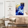 thumbnail image 5 of Elephant Stock Golden Blue Wall Art - Vertical Canvas Wall Art - Living Room Wall Decor - Abstract Canvas - Blue And Yellow Decor - 8" x 12", 5 of 8