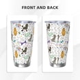 thumbnail image 3 of Salouo Colorful Poodle Dog Print 20oz Tumbler with Lid,Stainless Steel Vacuum Insulated Tumbler Durable Insulated Coffee Mug Thermal Cup with Splash Proof Sliding Lid-Straw Three-piece Set, 3 of 8