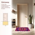 thumbnail image 3 of ODIKA 5' x 7' Machine Washable Non-Slip Area Rug, Boho Medallion High Traffic Rug, Pink, 362551, 3 of 7