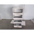 thumbnail image 5 of 4 Tier Bookshelf with Sliding Drawers and Bottom Storage Cabinet for Small Spaces, Vertical Organizer Shelf for Office, Bedroom, and Living Room, 5 of 9