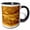Black/White, variant on 3drose, Gold Brick, 15oz Mug