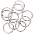 thumbnail image 2 of SUTENGDA 10pcs Flat Key Rings Metal Split Circles Key Chain Making Rings DIY Circle Rings, 2 of 5