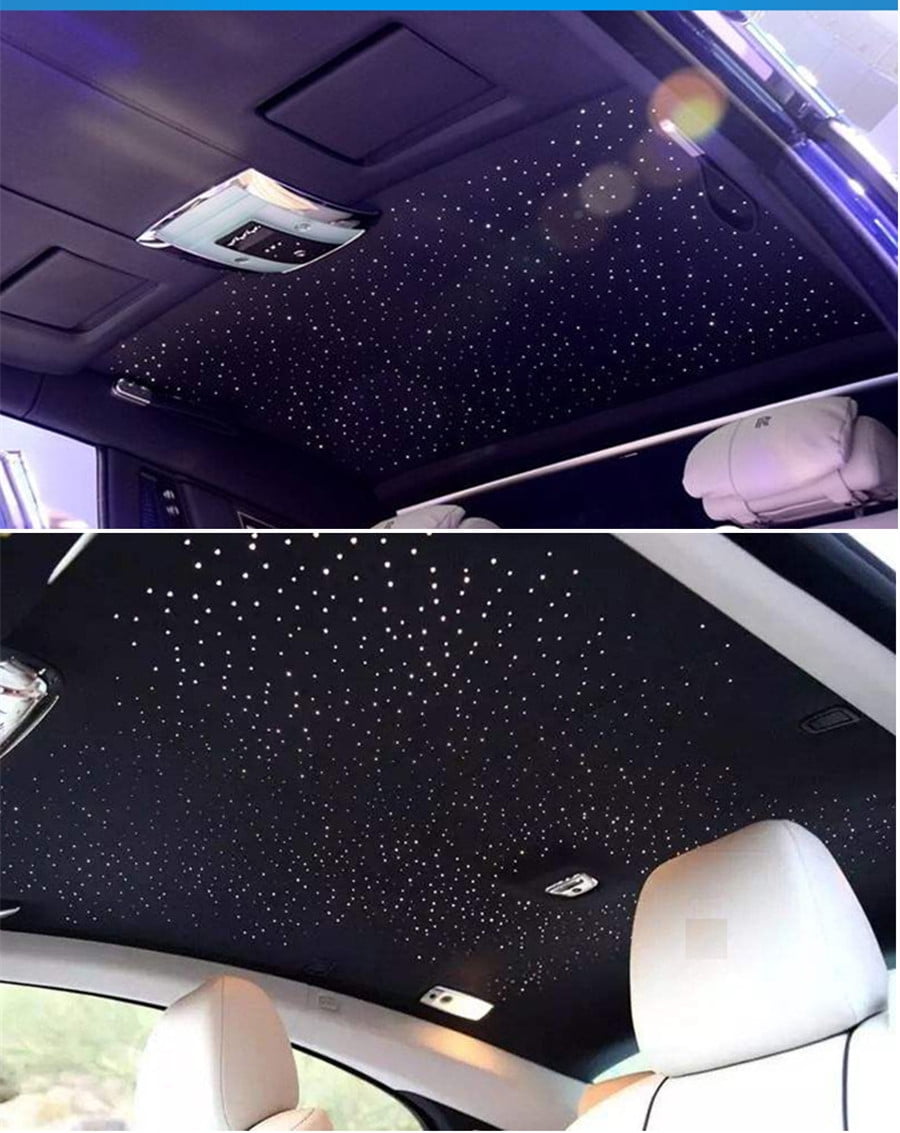 12V Car Headliner Roof Star Light Kit RGB LED Fiber Optic Lamp RF