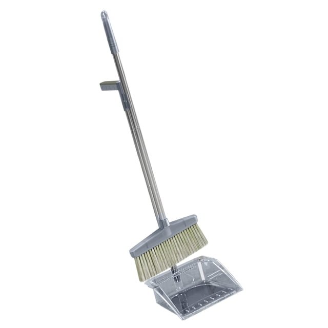 Juego De Recogedor De Escoba, Escoba De 33,9" Y Kit De Recogedor De 29,5" ConLargo Para Oficina En Casa