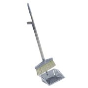 Broom Dustpan Set, 33.9" Broom and 29.5" Dust Pan Kit with Long Handle for Home Office