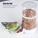 thumbnail image 3 of Comedero automático para pájaros transparente, estación de alimentación automática para pájaros, comederos suspendidos, alimentador de agua con taza de alimentación de gran capacidad., 3 of 5