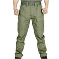 thumbnail image 5 of IROINNID Mens Cargo Pants Multiple Pockets Cargo Trousers Work Wear Cargo Pocket,Olive Green, 5 of 9