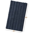 thumbnail image 3 of Clara Clark Chenille Super Absorbent Bath Mat - Extra Soft - Shower and Bath Room - Machine wash dry - Size Extra Large 44 x 26 - Navy, 3 of 8
