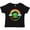 AB-Black, variant on Inktastic Happy St. Patrick's Day Rainbow and Hat Boys or Girls Toddler T-Shirt