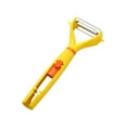 thumbnail image 1 of Cuchillo Pelador 2 En 1 Multifuncional, Raspador de Frutas, Acero Inoxidable, Multiusos, Pelador de Calabazas, Malla Roja., 1 of 2