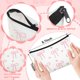 thumbnail image 2 of Set de bolsas de maquillaje Yeyeplum Cute Bow Pink para cosméticos, 6 unidades, 2 of 7