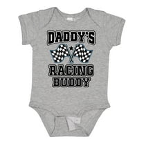 Inktastic Daddys Racing Buddy Car Flags Boys or Girls Baby Bodysuit