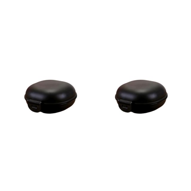 Caja de jabón Inteprter a prueba de agua con tapa sellada Color caramelo Negro 2Conjunto
