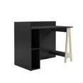 thumbnail image 2 of Atypik Ensemble de Bureau à Domicile 2 Pcs, Contreplaqué Noir et Bouleau, 2 of 5