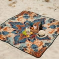 thumbnail image 6 of Beach Blanket Waterproof Picnic Blankets Sandproof Large Mat with Drawstring Bag Camping Grass Travel Hiking Park 78"x78" Mandala Pattern, 6 of 6