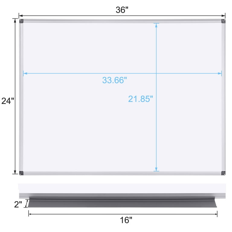 Large Whiteboard for Wall, maxtek 72 x 48 inches Magnetic Dry Erase Board,  6' x 4' Wall-Mounted White Board Message Memo Marker Board Foldable with