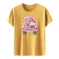 thumbnail image 4 of Meichang T-Shirts de la Saint-Valentin pour Femmes, T-Shirt Graphique Cœur d'Amour, Manches Courtes, Col Rond, Décontracté, Blouses, Joyeuse Saint-Valentin, 4 of 5