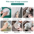 thumbnail image 4 of LAICAIW 5Pcs Nanoscale Cleaning Cloth, Easy Clean Cloth, Fish Scale Microfiber Easycleanco Cloth, Reusable Lint Free Rags for Glass No Watermark or Streaks, Dishes, Mirrors (5 Colors,15.7 in x 11.9, 4 of 6