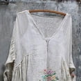thumbnail image 3 of Robes Grande Taille pour Femmes Mode Grande Taille Vintage Vacances Floral Manches 3/4 Robes Vintage Robes Grande Taille pour Femmes Robes pour Femmes Grande Taille Femmes Robes Grande Taille, 3 of 5