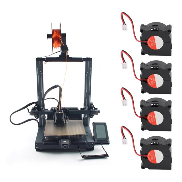 Ventilador De Refrigeración Turbo Para Impresora 3D, Ventilador De Impresora 3D, Refrigeración Eficiente, Ventilador 4020 De 4 Piezas Para Impresoras 3D