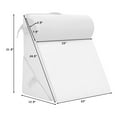 thumbnail image 3 of Costway Bed Wedge Pillow Adjustable Neck Back Support Memory Foam Headrest White, 3 of 10