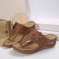 thumbnail image 5 of Daolelai Flip-Toe Casual Thick-Soled Flower Beach Sandals, 5 of 8