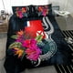 thumbnail image 3 of Juego de Cama Polinesio - Wallis y Futuna Juego de Funda Nórdica Flores Tropicales, 3 of 6
