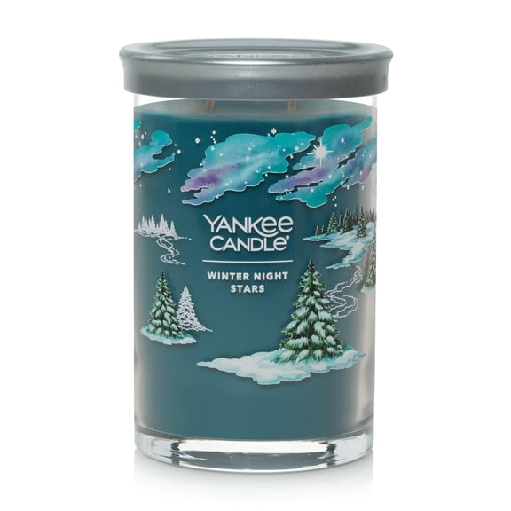 Yankee Candle Signature Large 2-Wick Candle, Winter Night Stars, 20 oz