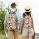 thumbnail image 4 of Disketp Hot Dog Pizza Mochila de Lona Estampada, Mochila Escolar de Viaje Ligera para Estudiantes y Portátil-Small, 4 of 5